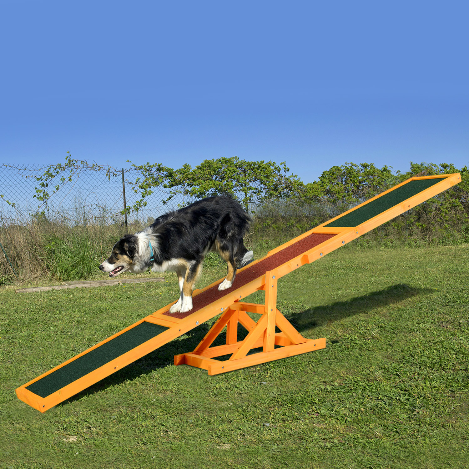 PawHut New Pet Seesaw Dog Training Agility Equipment Wooden Toy